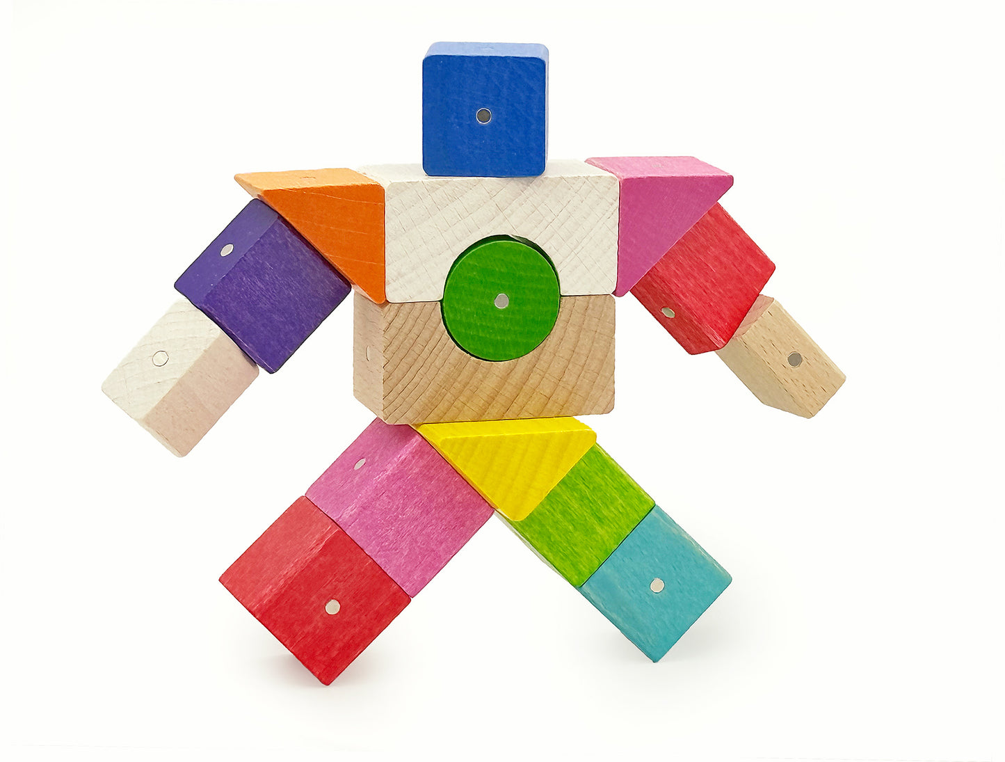 Magnetische Holzklötze KOOGLO GIGA COLOR