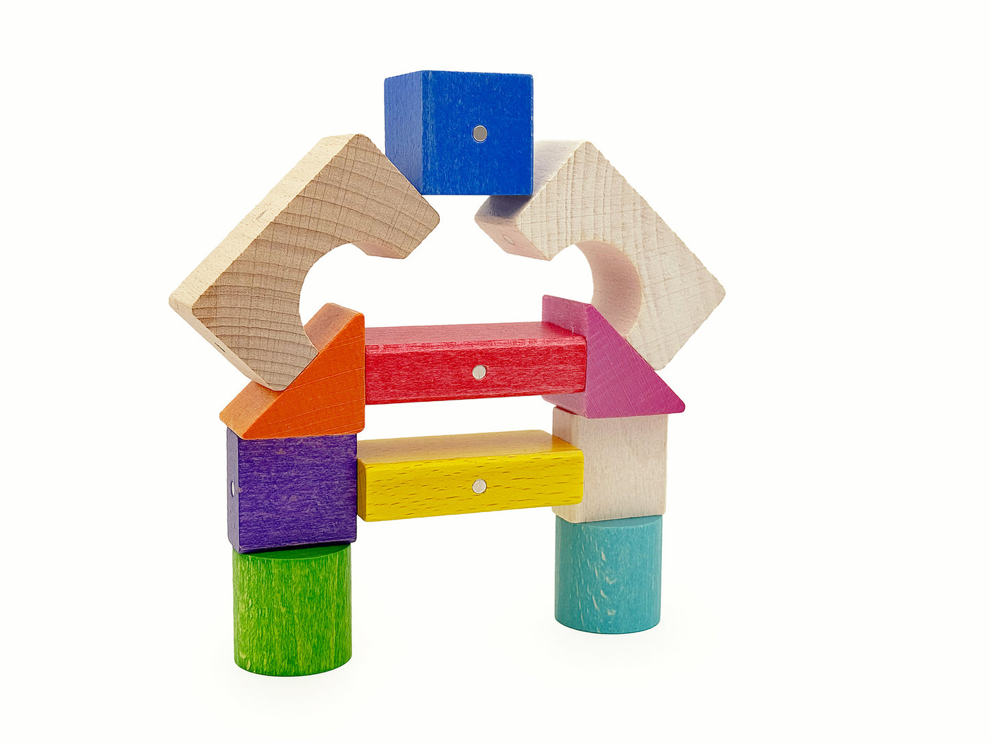 Magnetische Holzklötze KOOGLO MEGA COLOR