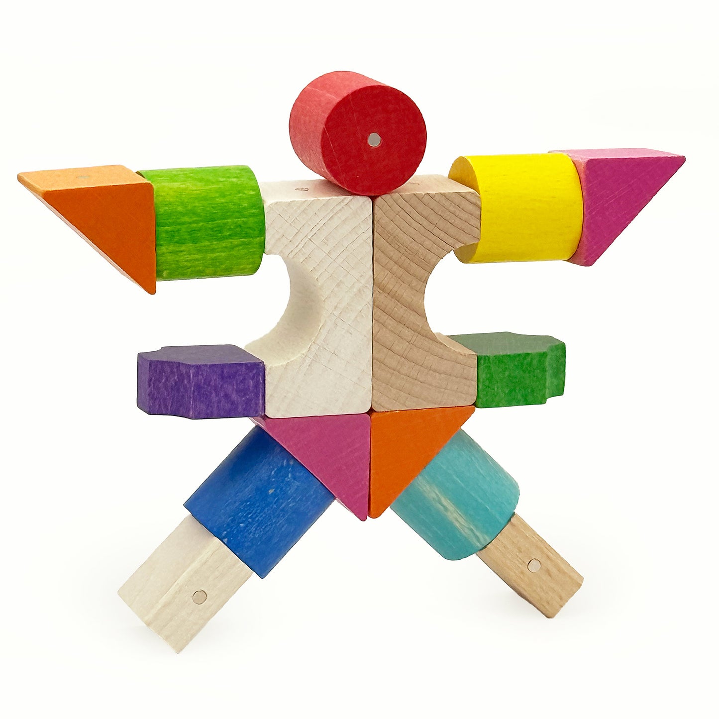 Magnetische Holzklötze KOOGLO MEGA COLOR