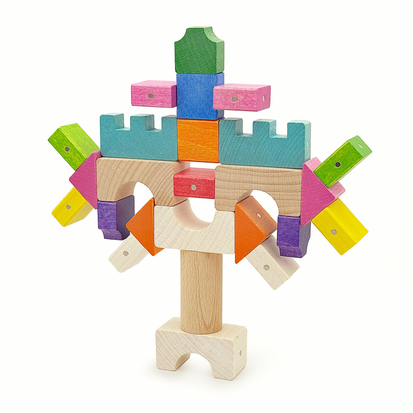 Magnetische Holzklötze KOOGLO MEGA COLOR
