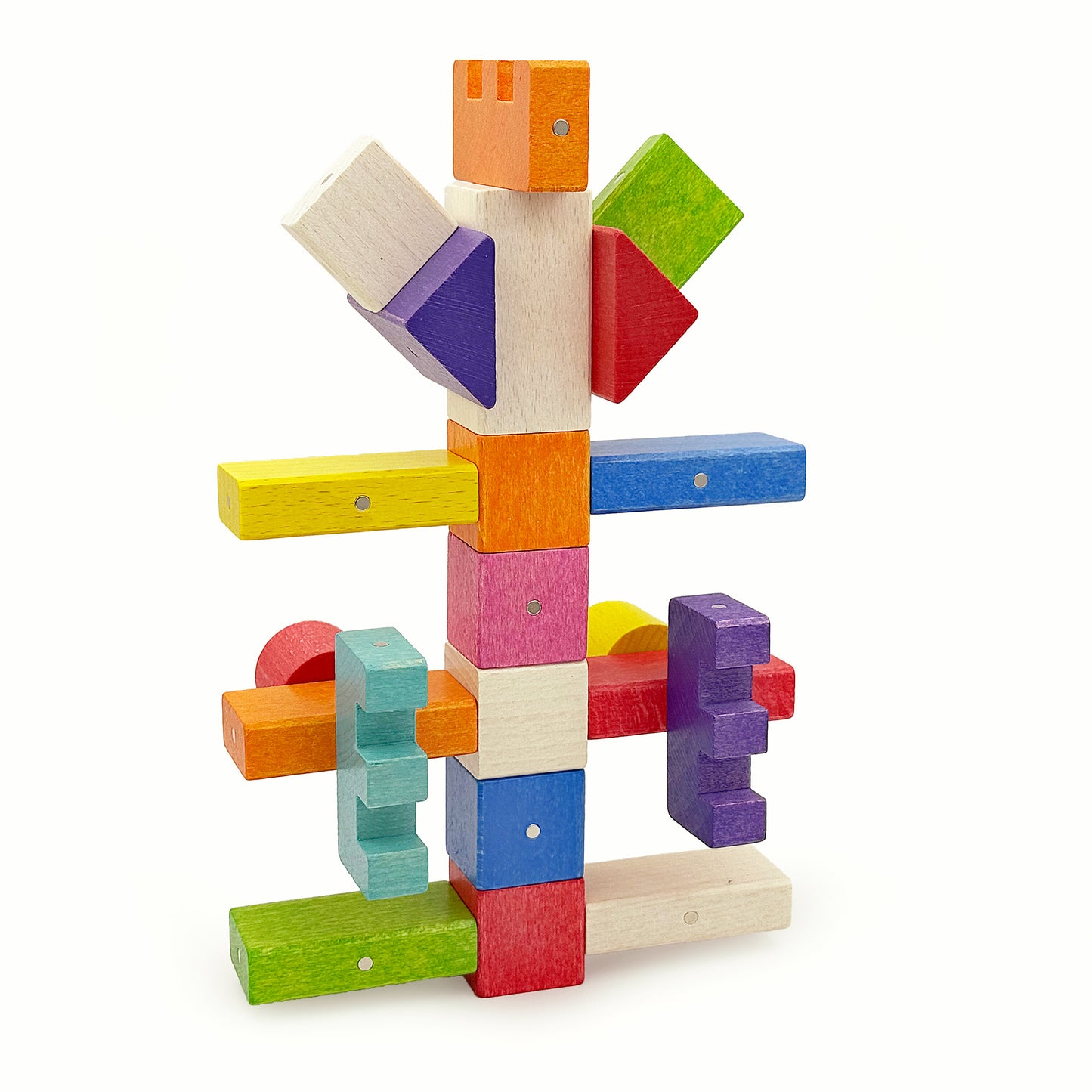 Magnetische Holzklötze KOOGLO MEGA COLOR