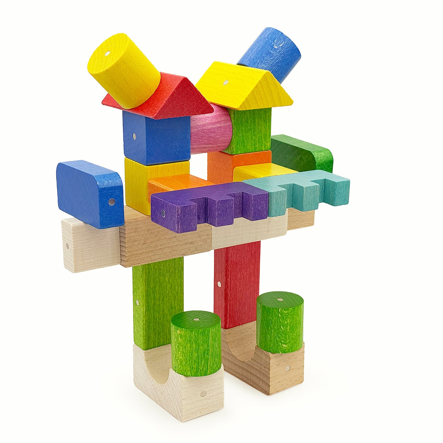 Magnetische Holzklötze KOOGLO MEGA COLOR
